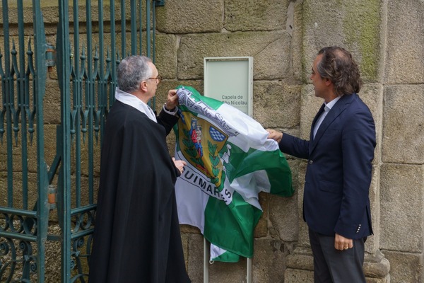 Descerramento do novo totem informativo da Capela de São Nicolau © Câmara Municipal de Guimarães