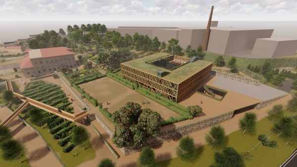 Projeto da Escola Superior de Hotelaria e Turismo do IPCA no terreno da Casa do Costeado